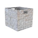 Flexi Storage Clever Cube White Water Hyacinth Flatweave Insert