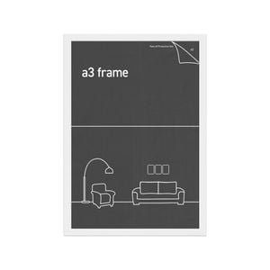 Frames & Hangers Wall Hanging Sleek A3 Picture Print Art Frame White 28x40cm