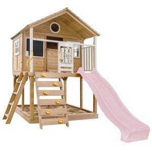 Lifespan Kids Warrigal Cubby House with 2.2m Pastel Pink Slide