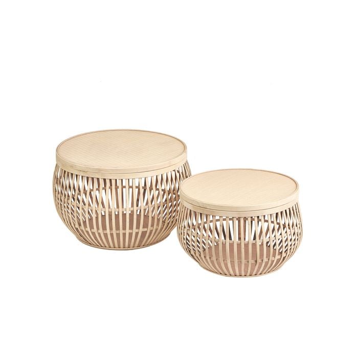 Cooper & Co. Sara Set of 2 Bamboo Coffee Tables