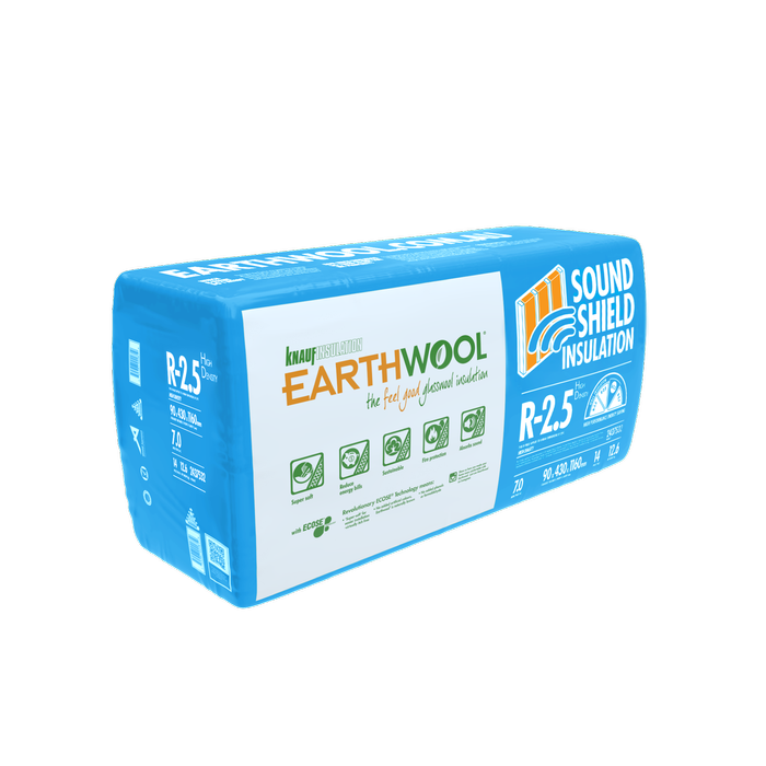 Earthwool 90 x 430 x 1160mm 7.0m² R2.5 HD Insulation SoundShield Wall Batt - 14 Pack
