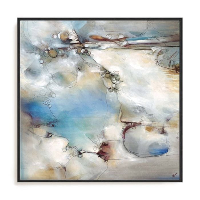 Artey | Standing Still In Motion - Framed Canvas - Black Frame - 100 x 100cm