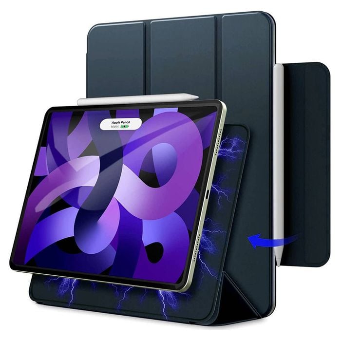 TEGAL Magnetic iPad Pro Case with Apple Pencil Clasp for iPad Pro 2021 11" Dark Blue