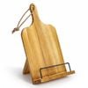 Kitchen Cookbook Stand, Wooden Recipe Book Holder, Rustic Cook Book Stand