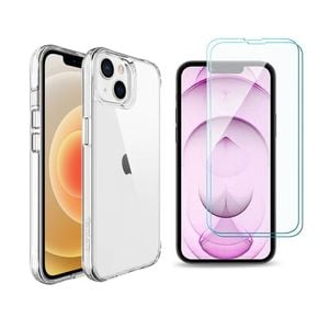 Icoverlover For Iphone 13 Case + [2-pack] Glass Screen Protectors Clear
