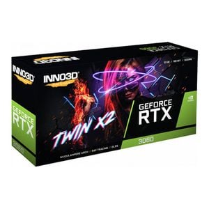 Inno3D Twin X2 GeForce RTX 3060 12GB Graphics Card [N30602-12D6-119032AH]