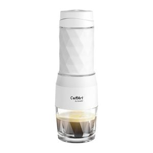 NNEOBA Portable Hand Press Espresso Maker 3 in 1 Travel Coffee Brewer White