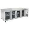 Atosa Glass Four Door Undercounter Fridge Table – 560 Litre