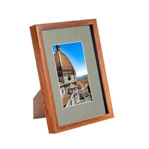 Nicola Spring 3D Shadow Box Frame with A5 Mount - A4 (8" x 12") - Dark Wood