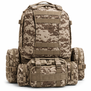 Elora 4-in-1 Tactical Outdoor Hiking Backpack Military Molle 3-day Camping Bag