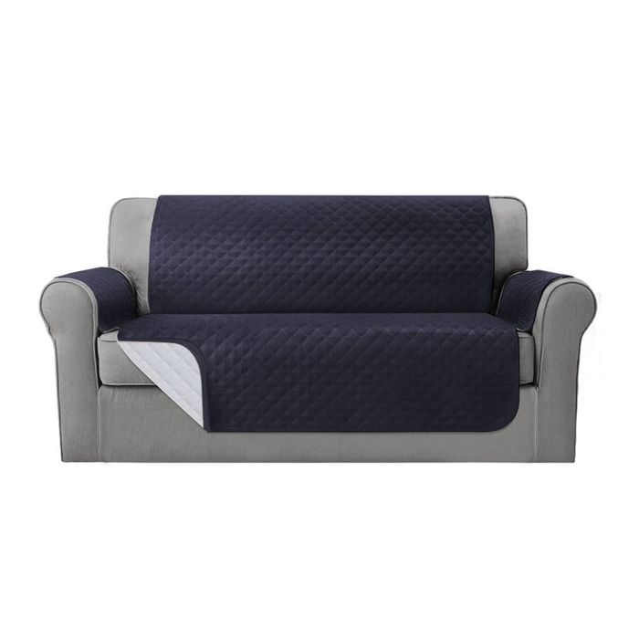 Artiss 3 Seater Sofa Cover Couch Cover Easy to Clean Dark Grey
