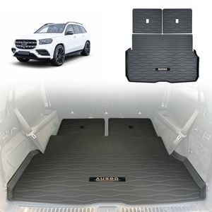 AUSGO Boot Liner for Mercedes-Benz GLS-Class X167 2019-Onwards 3-Piece Set Cargo Trunk Mat Boot Mat