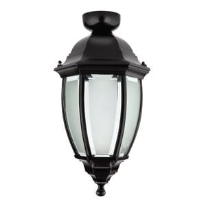 Brilliant Black Cambridge DIY Ceiling Mount Coach Light