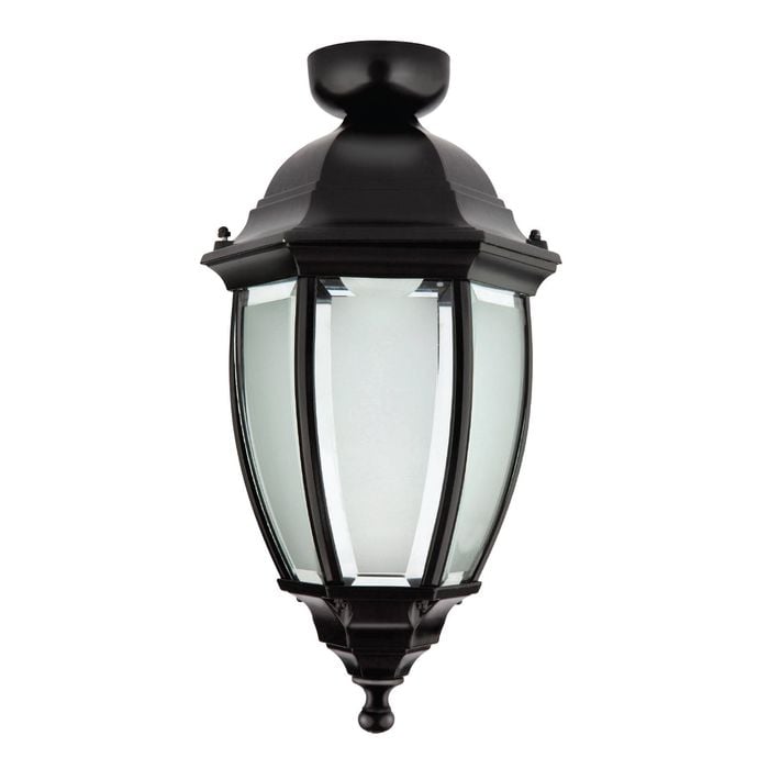 Brilliant Black Cambridge DIY Ceiling Mount Coach Light