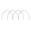 Jack 350 x 360mm Black Powder Coated Gothic Hoop