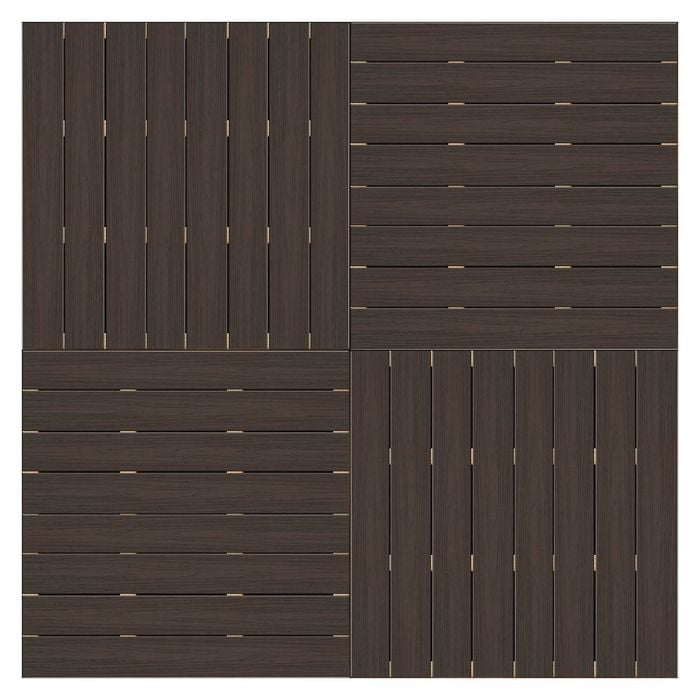 Good Times Decking 130-220 x 2288 x 2288mm Estate Brown Ekodeck 4 Module Kit