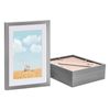 Nicola Spring Photo Frames with A5 Mount - A4 (8" x 12") - Grey - Pack of 5