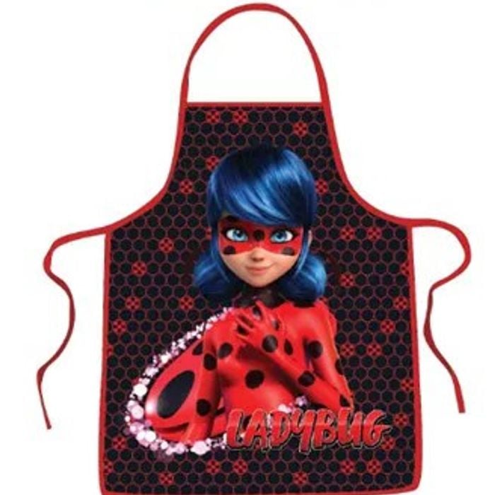 Miraculous Ladybug Kids Pink Apron And Chef's Hat Set