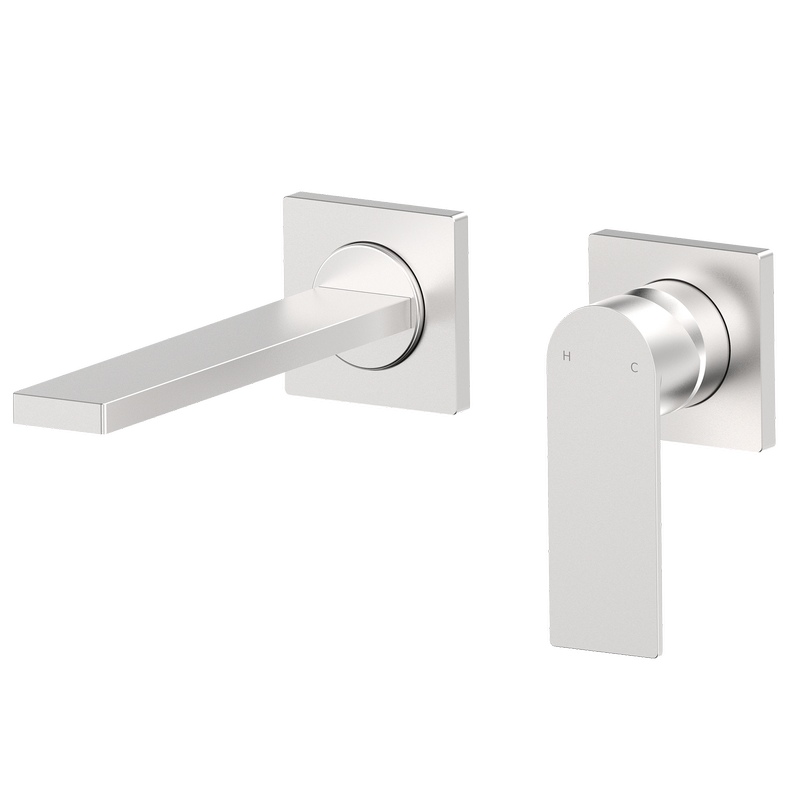 Mondella WELS 6 Star 4.5L/min Brushed Nickel Rococo Wall Basin/Bath Mixer