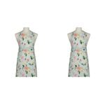 2PK Ladelle Chelsea Kitchen Dining Flower Pattern Apron Washable