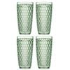 4PK Ladelle Tate Geometric 450ml Highball Acrylic Tumbler Drinking Cup - Forest