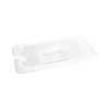 Vogue Gastronorm Lid Polycarbonate Notched Clear 1/4 Gn 265x162mm