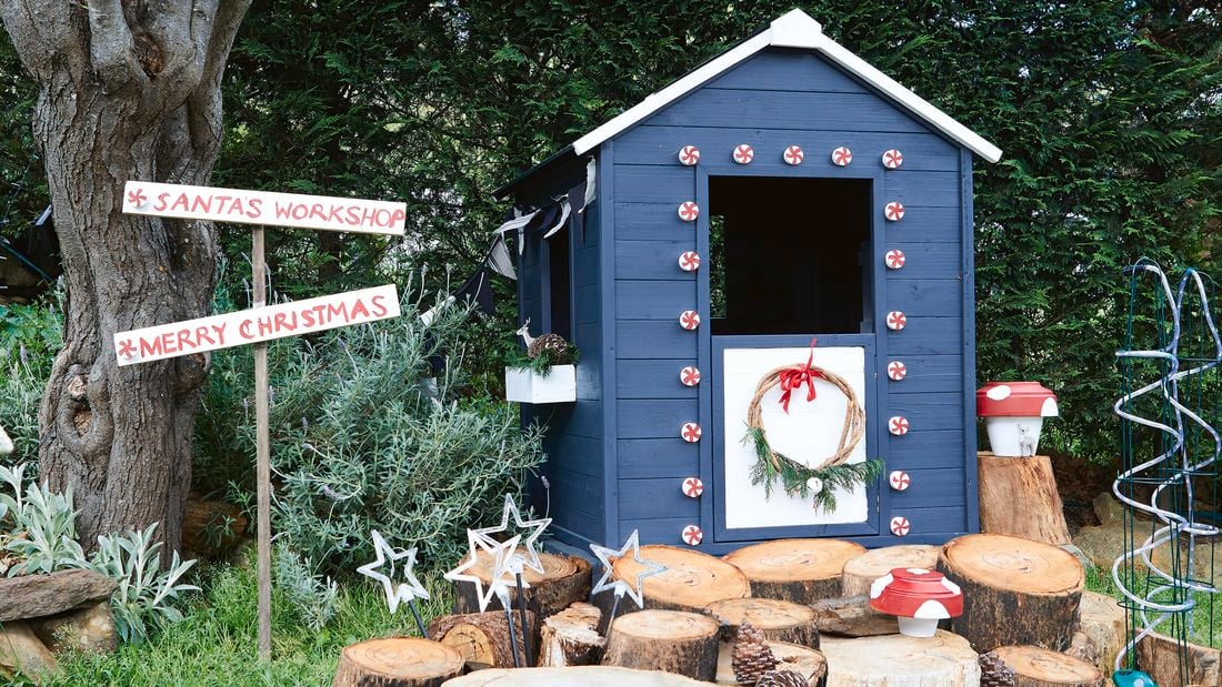 Christmas themed cubby house