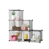 SOGA Black 6-Cube Storage Shelf