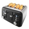 The Toasty Slice 4 Slice Toaster 28.5x29.0x19.3cm Black Baccarat
