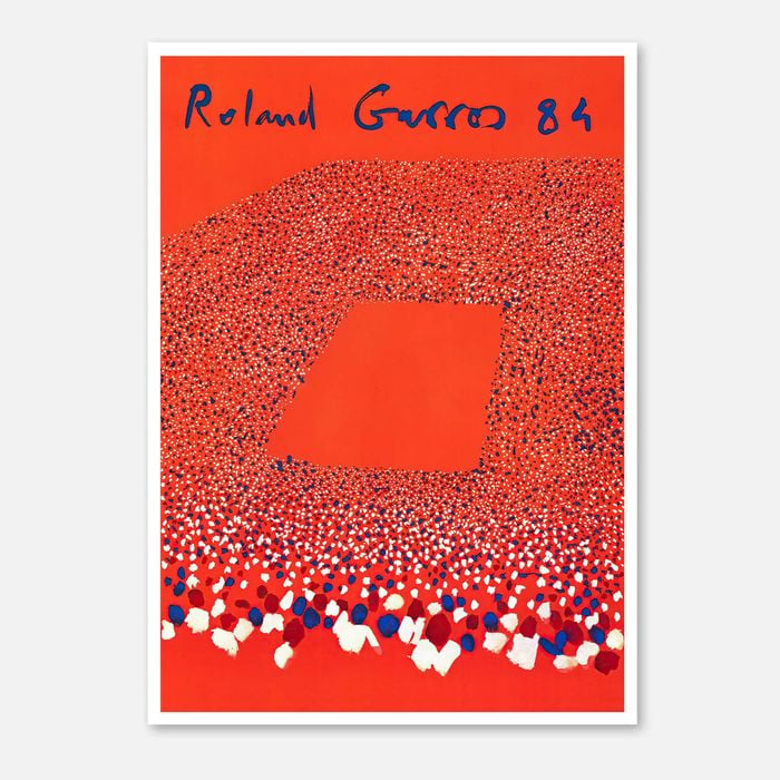 Galrie Roland Garros 1984 - Stunning Abstract Tennis Art Print for Home Decor, Poster Only, A0 84 x 119cm (33 X 47inch)