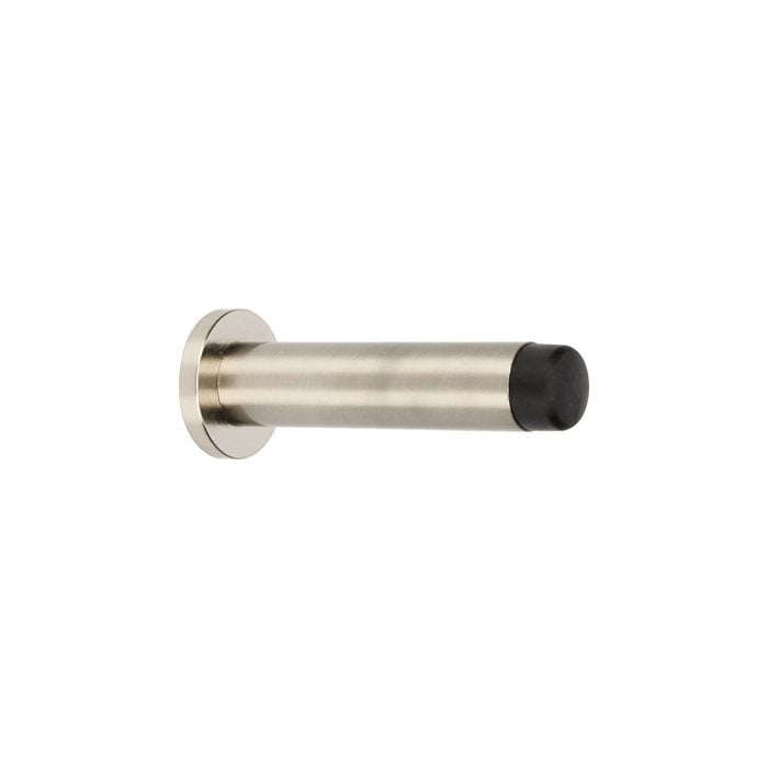 Zanda 85mm Brushed Nickel Skirting Door Stop Concealed Fix