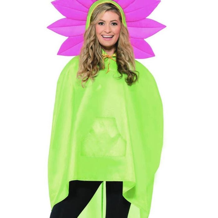 Spring Flower Adults Unisex Party Poncho - One Size