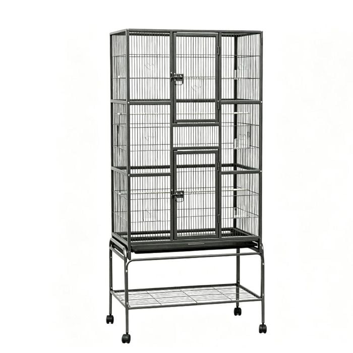 YES4PETS 174 cm Bird Cage Small Bird Parrot Budgie Aviary With Stand