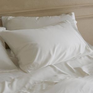 Bedding Co. 2pc 350TC Organic Bamboo Pillow Case Set White Standard