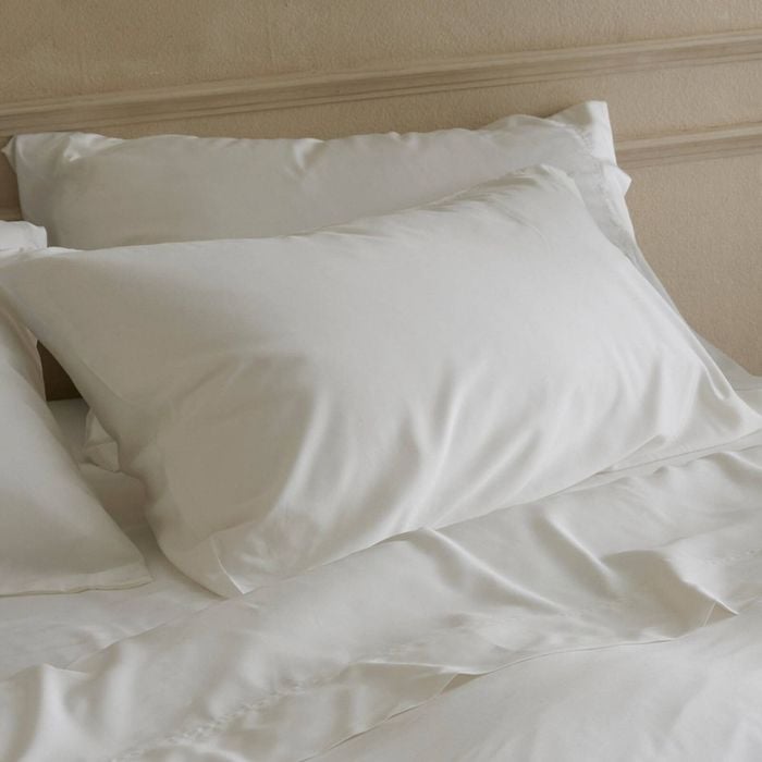 Bedding Co. 2pc 350TC Organic Bamboo Pillow Case Set White Standard