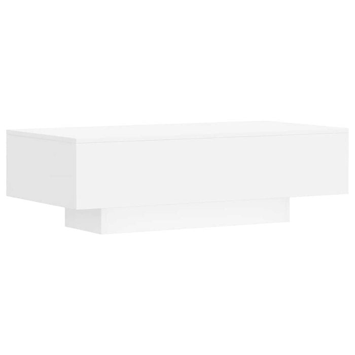 vidaXL Coffee Table Rectangular Side Table Sofa Table White Engineered Wood