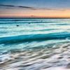 Panoramic Sunset Beach Canvas Wall Print - Serene Tide (50 x 150 cm) - Unframed