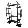 Ovalid 300 x 1250 x 1700mm Black Metal Plant Stand 