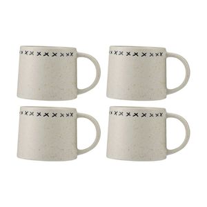 4pk Maxwell & Williams The Mug Club Indigo Blue Mug 330ml - Cross