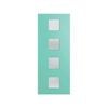 Hume Doors 1980 x 860 x 40mm Nexus 20 Glazed Clear Entrance Door