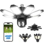 Advwin Wireless Security Floodlight Camera, Security Camera Home Surveillance, PIR Motion Alarm, 2-Way Audio for Work Shop