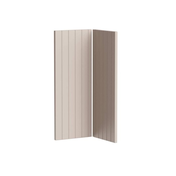 Kaboodle Cannellini V-Groove Corner Wall Cabinet Doors - 2 Pack