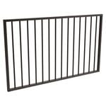 ProtectorAl 1201-1500 W x 900 H mm Black Aluminium Flat Top Garden Gate 