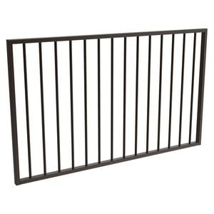 ProtectorAl 1201-1500 x 900mm Black Aluminium Flat Top Garden Gate