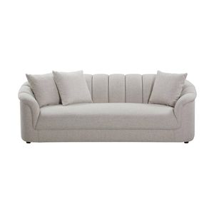 Yorker 3 Seater Fabric Sofa Beige