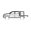 Ignite Laser Toyota 2009 Hilux Silhouette Metal Wall Art Rustic Metal 23.6inch/60cm