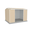 Absco Sheds 3.0 x 2.26 x 2.00m Classic Cream Ezislider Double Sliding Door Garden Shed