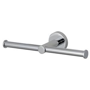 Mondella Chrome Resonance Double Toilet Roll Holder - Chrome