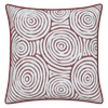 Mojo 45cm Warlu Terracotta Circles Cushion Cover With Pipe