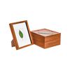 Nicola Spring Acrylic 3D Box Photo Frames with 4" x 6" Mounts - 8" x 10"  - Dark Wood - Pack of 5